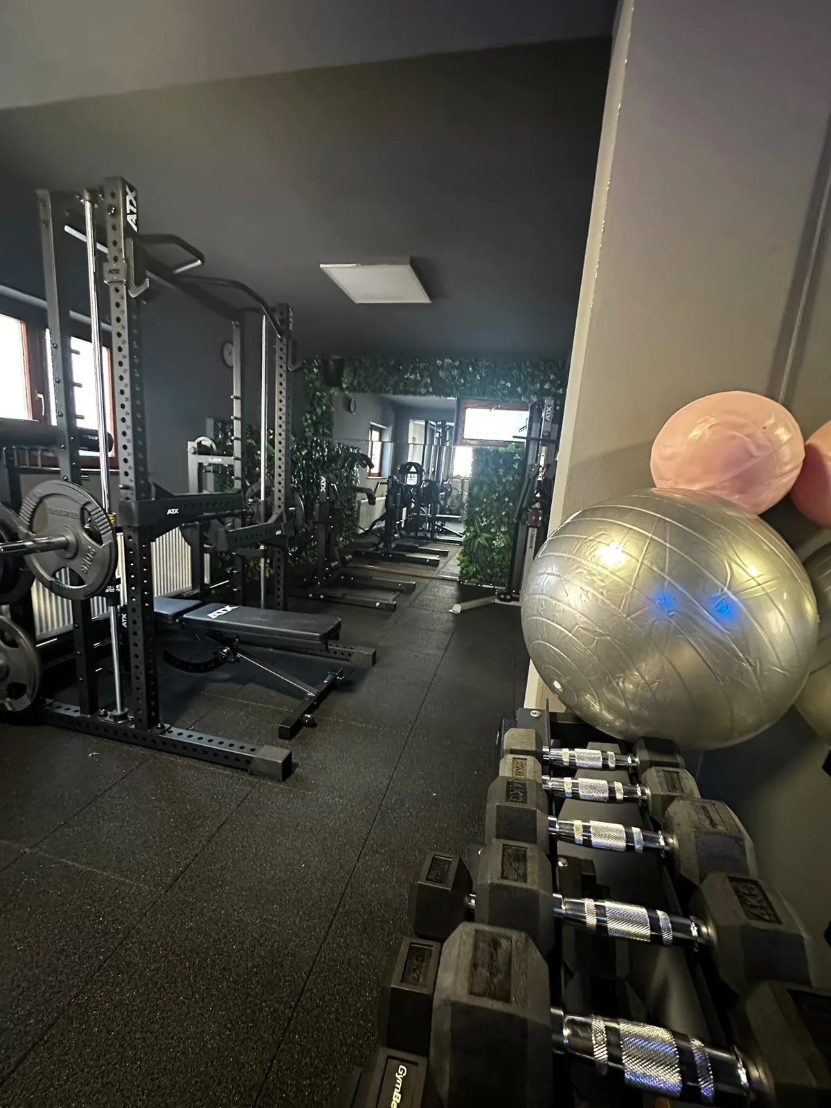 Moderné fitness stroje v hlavnej tréningovej zóne